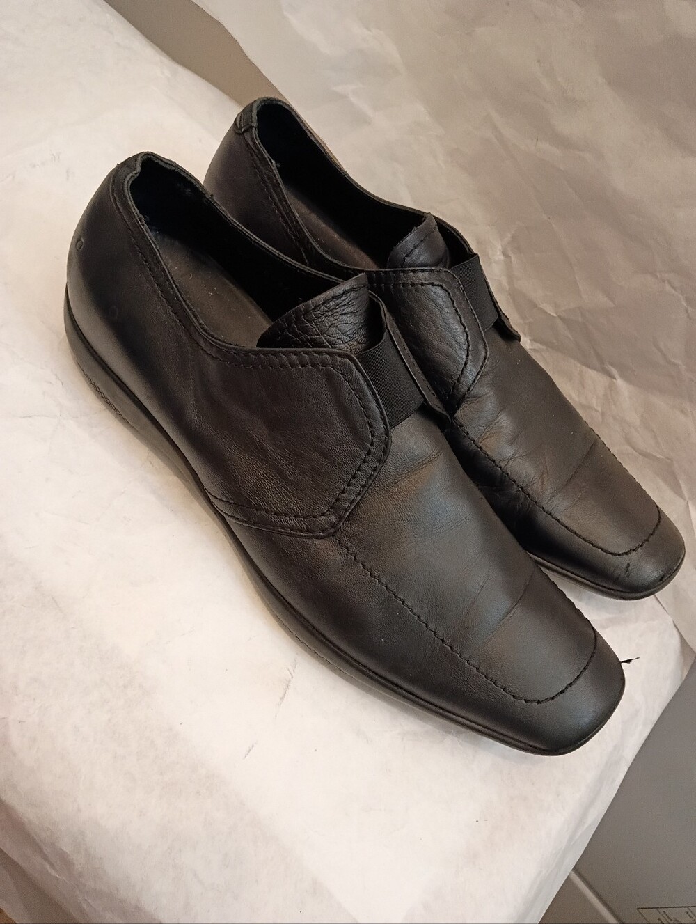 MENS PRADA LOAFER Leather Black Luxury Shoes UK 11.5 Us 12